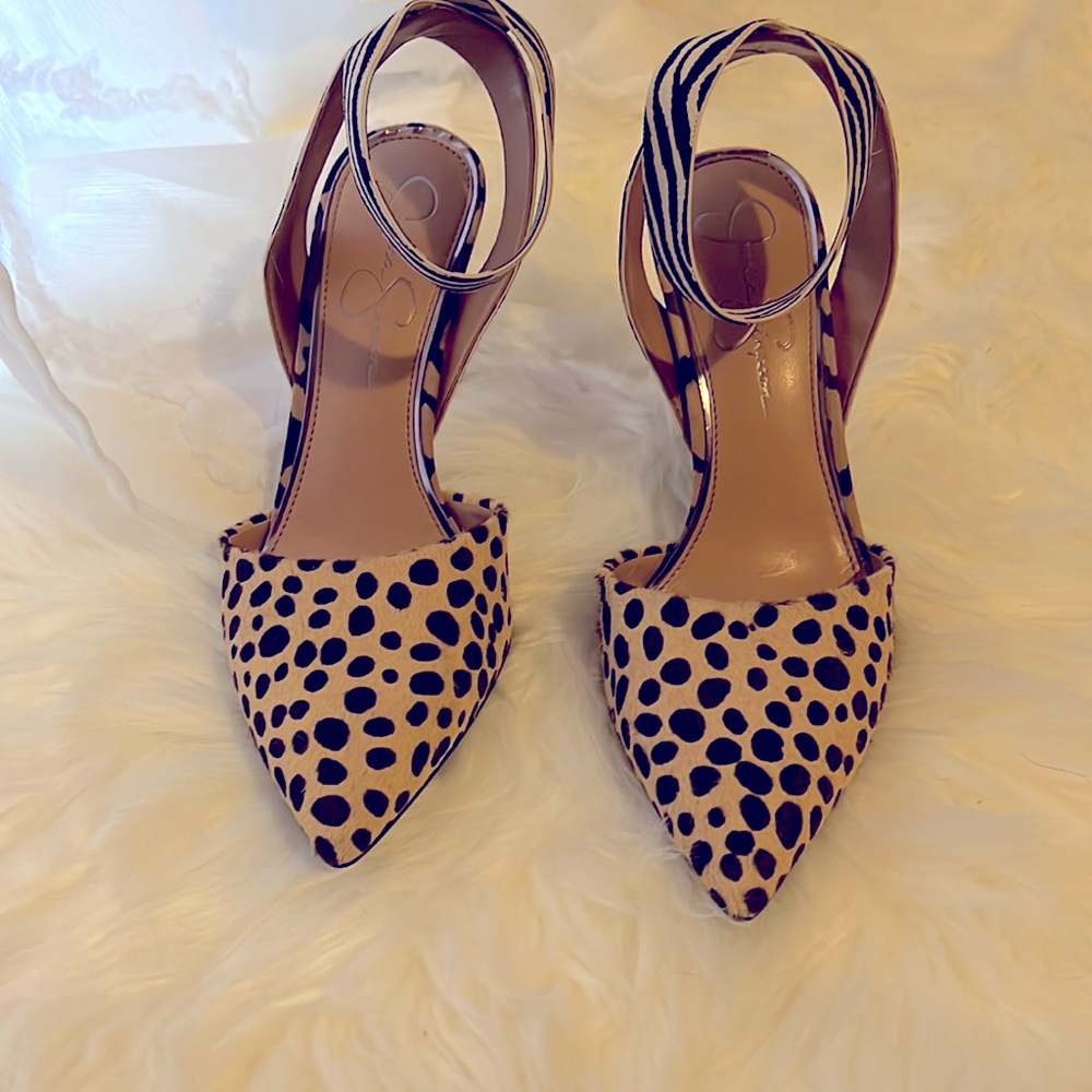 Chetta print heels